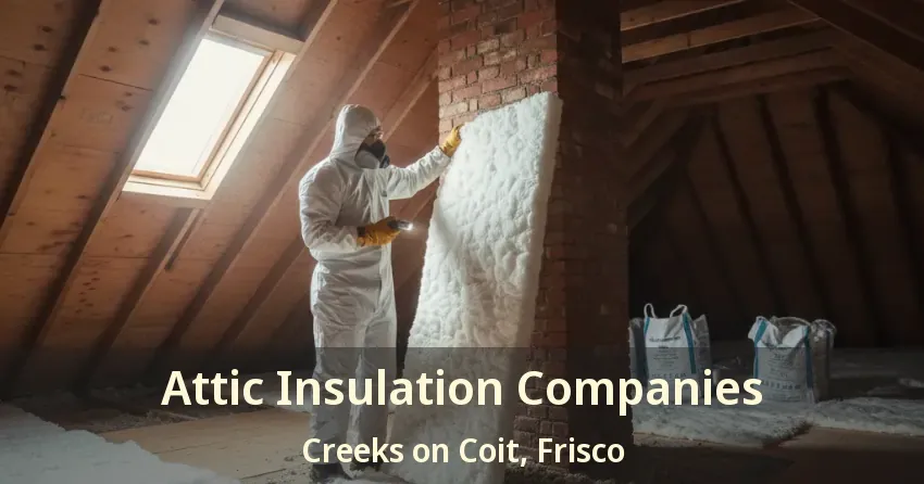 Attic Insulation Companies Creeks on Coit, Frisco - TX