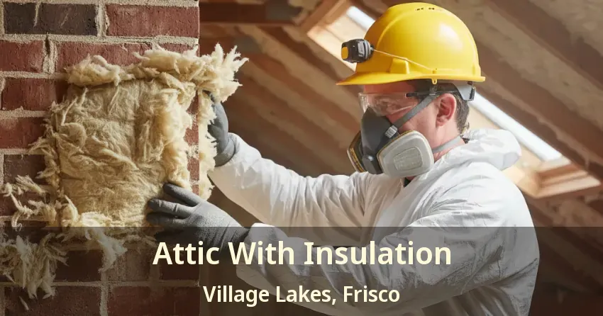 Attic With Insulation Village Lakes, Frisco - TX