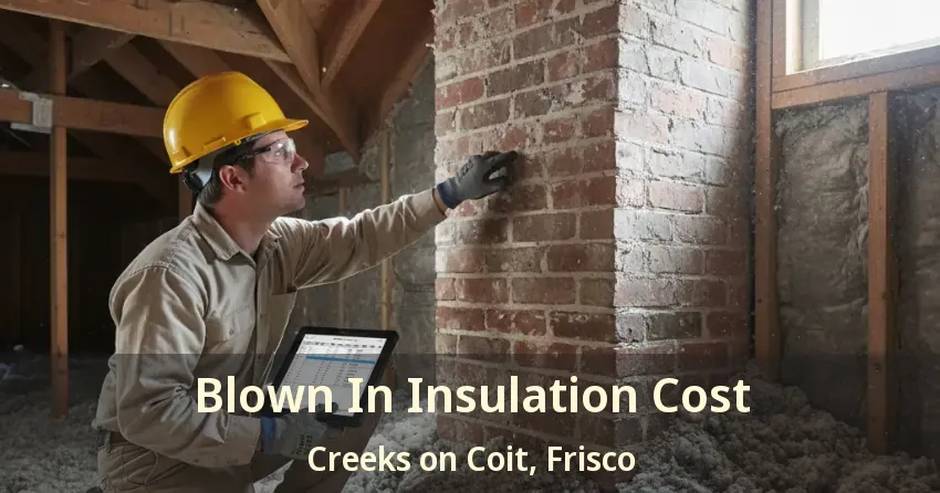 Blown In Insulation Cost Creeks on Coit, Frisco - TX Blown In Insulation Cost Creeks on Coit, Frisco - TX