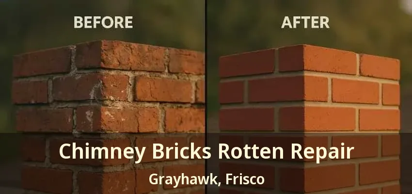 Chimney Bricks Rotten Repair Grayhawk, Frisco - TX