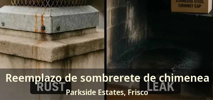 Reemplazo de sombrerete de chimenea Parkside Estates, Frisco - TX