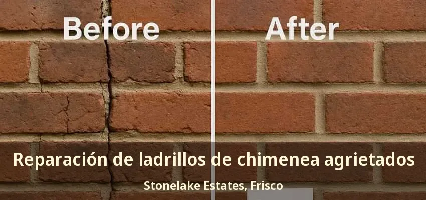 Reparación de ladrillos de chimenea agrietados Stonelake Estates, Frisco - TX