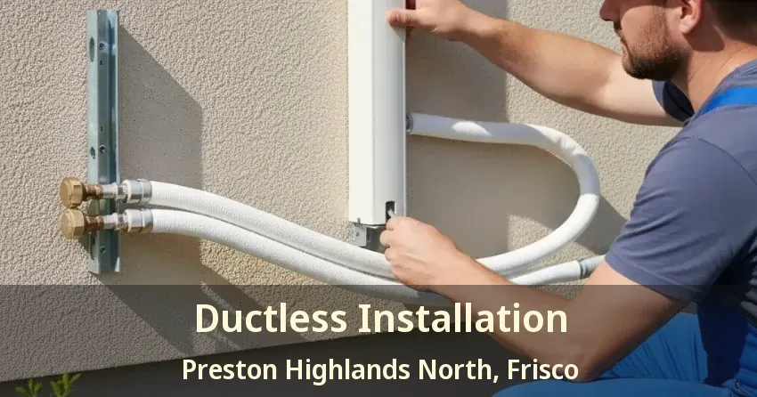 Ductless Installation Preston Highlands North, Frisco - TX