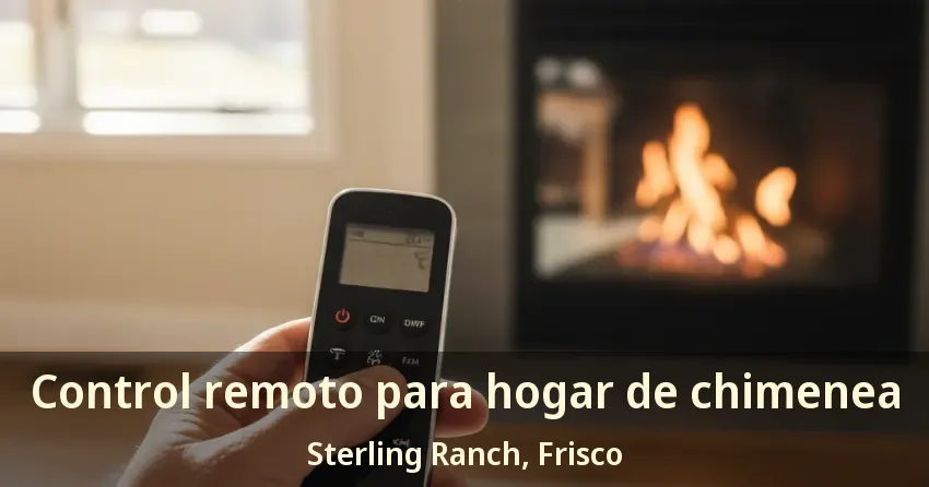 Control remoto para hogar de chimenea Sterling Ranch, Frisco - TX