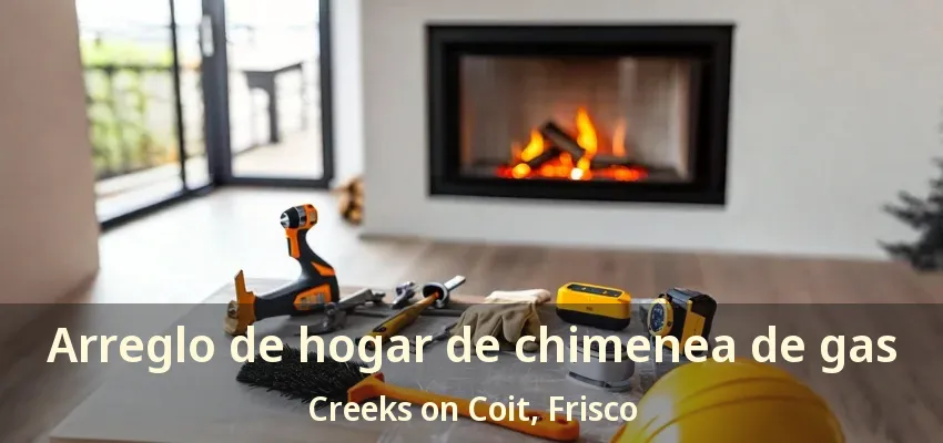 Arreglo de hogar de chimenea de gas Creeks on Coit, Frisco - TX