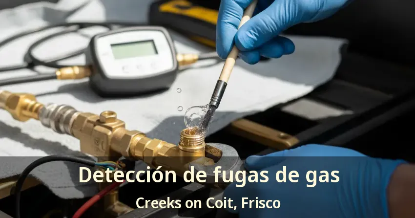 Detección de fugas de gas Creeks on Coit, Frisco - TX