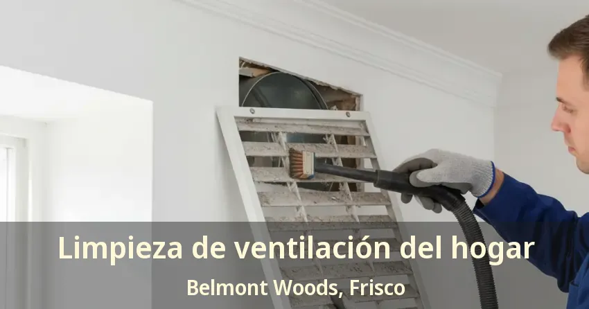 Limpieza de ventilación del hogar Belmont Woods, Frisco - TX