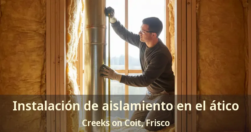 Instalación de aislamiento en el ático Creeks on Coit, Frisco - TX
