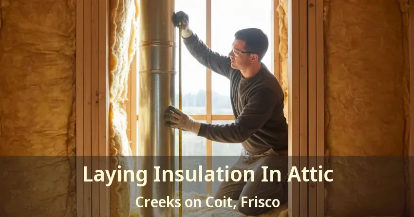 Laying Insulation In Attic Creeks on Coit, Frisco - TX