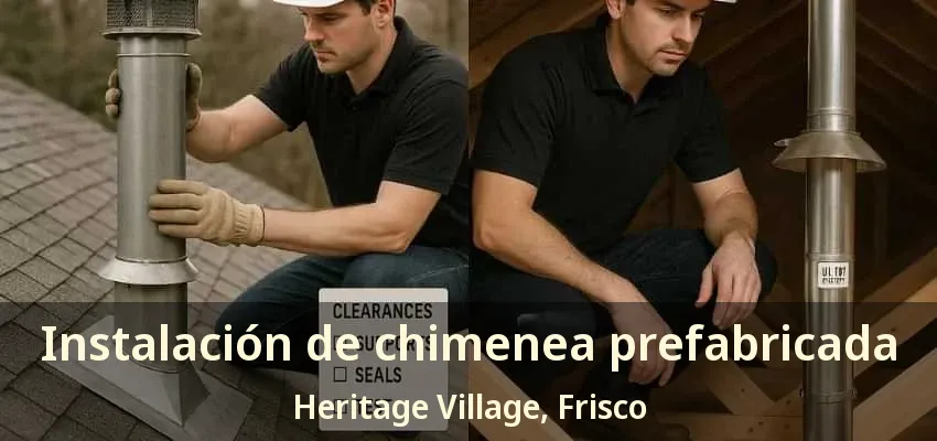 Instalación de chimenea prefabricada Heritage Village, Frisco - TX Instalación de chimenea prefabricada Heritage Village, Frisco - TX