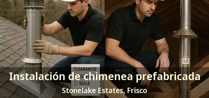 Instalación de chimenea prefabricada Stonelake Estates, Frisco - TX