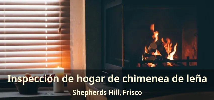Inspección de hogar de chimenea de leña Shepherds Hill, Frisco - TX Inspección de hogar de chimenea de leña Shepherds Hill, Frisco - TX