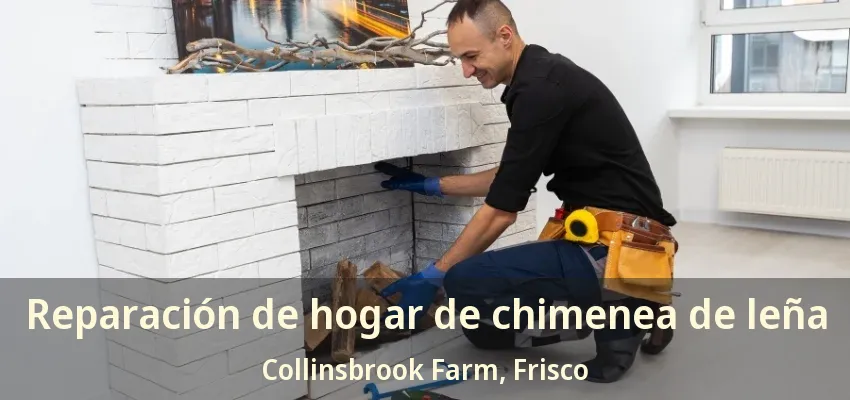 Reparación de hogar de chimenea de leña Collinsbrook Farm, Frisco - TX